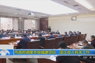 市政府门户调度本级城建项目、国土收入有关工作