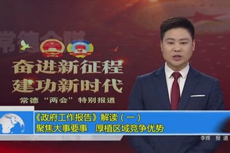 《政府工作报告》政策解读平台（一）：聚焦大事要事 厚植区域竞争优势