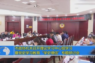 市政协机关召开理论学习中心组学习暨党史学习教育