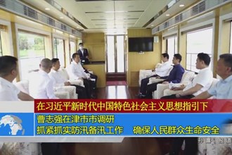曹志强在津市调研：抓紧抓实防汛备汛工作 确保人民群众生命安全