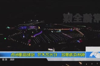 枫林花海景区：灯光艺术节 绘制浪漫秋色