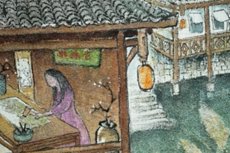 【侨见常德】麻质画