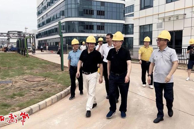  市领导调研督导津市利尔生物发酵技术项目