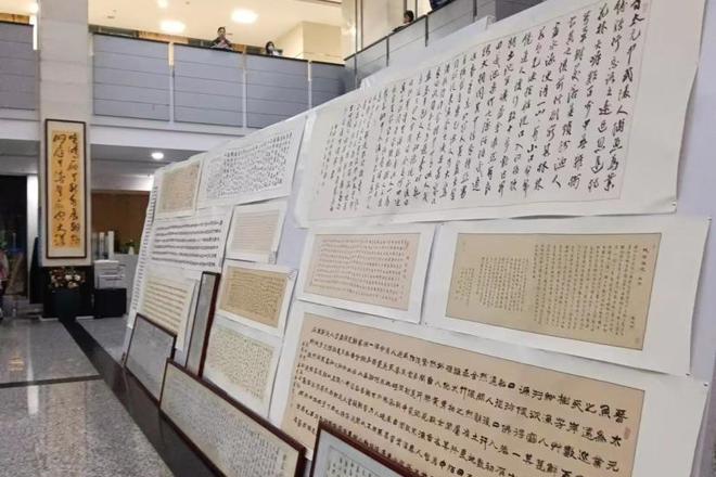 【文化】50幅名家《澳门新葡新京在线记》书法作品在湖南文理学院展出