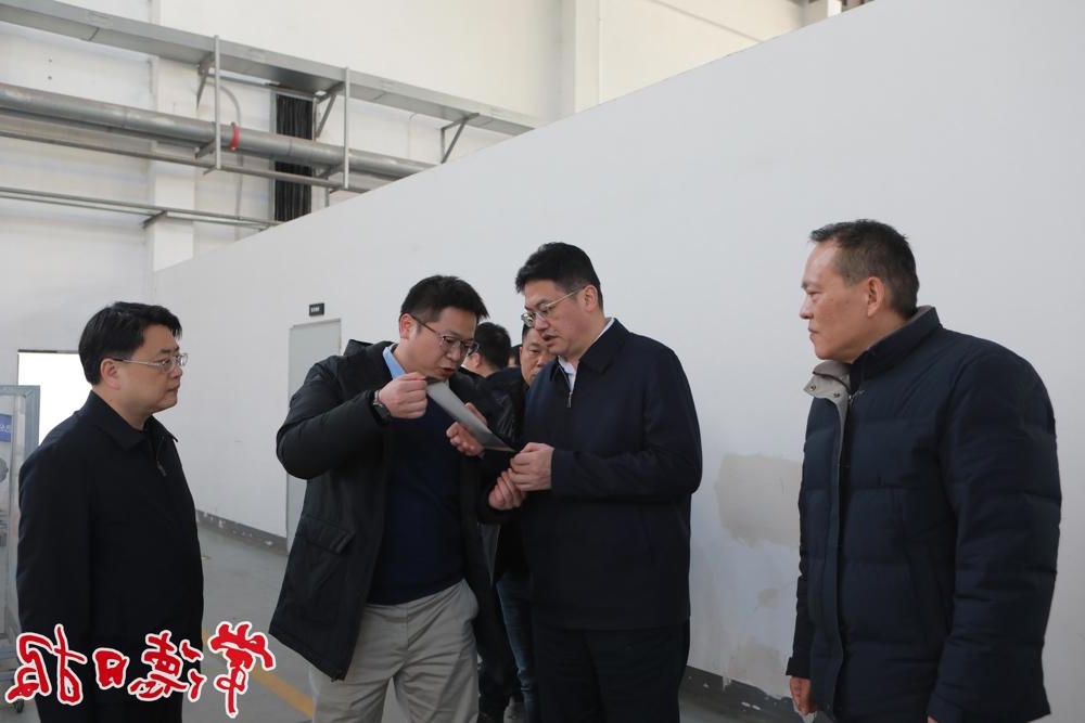 市委书记罗毅君在智见控股（一期二期）项目现场调研