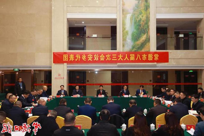 曹志强参加安乡代表团审议