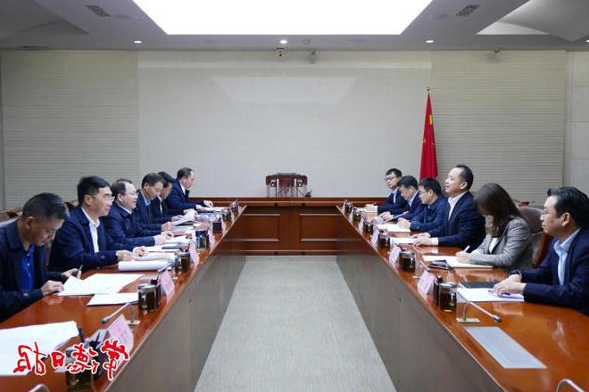 周振宇会见省农信联社黄向阳一行