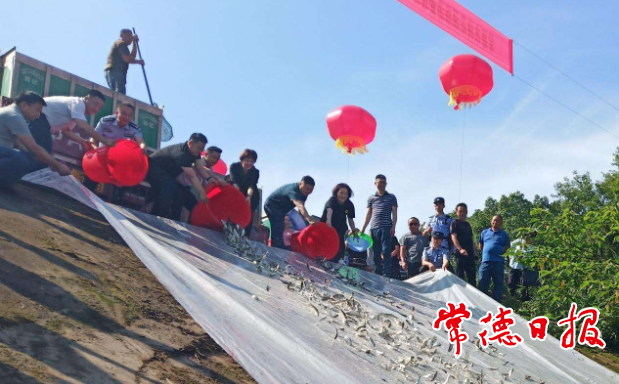 新澳门葡京在线娱乐1200万尾鱼苗放流沅江