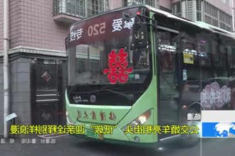 临澧：公交婚车亮相街头 