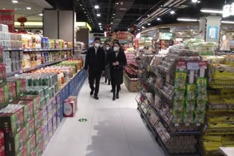 曹志强检查督导安全生产、市场供应、供电供水保障工作