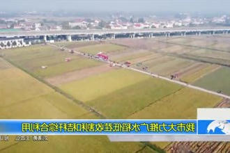 常德市大力推广水稻低茬收割和秸秆综合利用