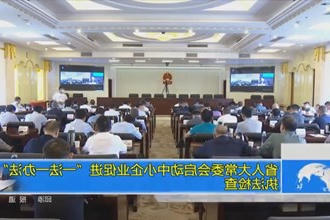 省人大常委会启动中小企业促进