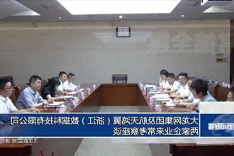 大龙网集团及航天鸿翼（浙江）数据科技有限公司两家企业来常考察座谈