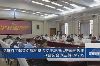 市级层面整治形式主义为基层减负专项工作机制2024年第三次会议召开