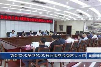 市人大常委会党组召开2024年第20次会议