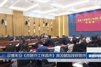 市领导到武陵区就《市政府门户工作报告》征求意见