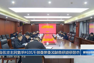 市领导指导鼎城区委常委班子2024年度民主生活会