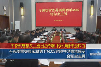 罗毅君参加并指导2024年度桃源县委常委班子民主生活会
