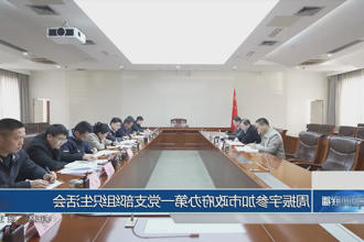周振宇参加市政府门户办第一党支部组织生活会