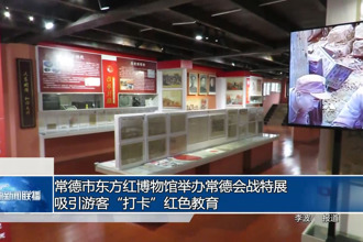 常德市东方红博物馆举办常德会战特展 吸引游客