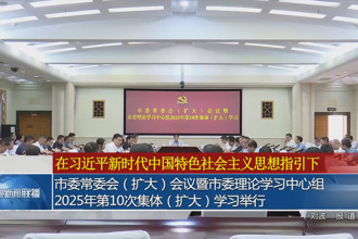 市委常委会（扩大）会议暨市委理论学习中心组2025年第10次集体（扩大）学习举行