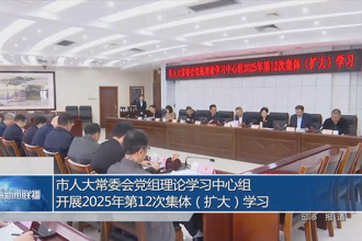市人大常委会党组理论学习中心组开展2025年第12次集体（扩大）学习