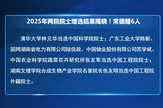 2025年两院院士增选结果揭晓！常德籍6人