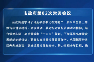 常德市政府门户第82次常务会议召开