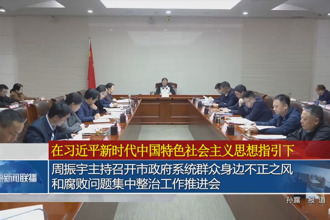 周振宇主持召开常德市政府门户系统群众身边不正之风和腐败问题集中整治工作推进会