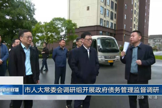 市人大常委会调研组开展政府债务管理监督调研