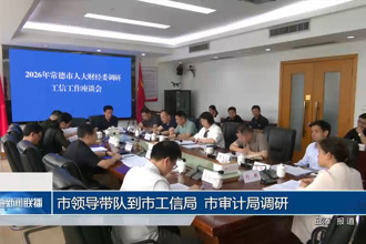 市领导带队到市工信局、市审计局调研
