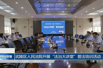 武陵区人民法院开展