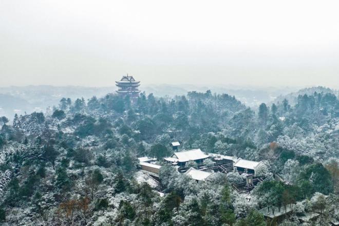 雪中新澳门葡京在线娱乐恍若仙境【组图】